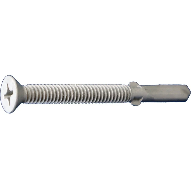 Daggerz 1/4"-20" x 3-3/4" Phillips Flat Head Self Drill Screws with Wings - 500 Qty
